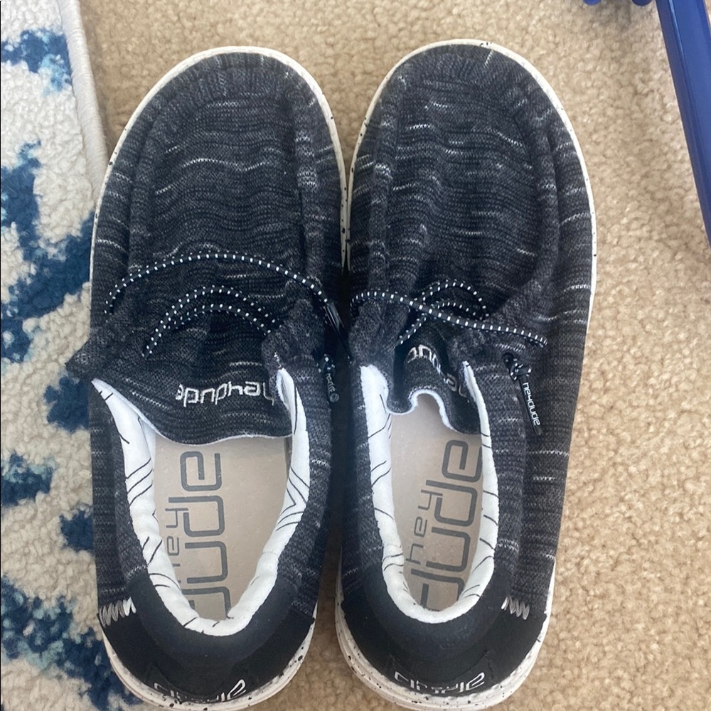 Hey Dude Black Sneakers Lightweight Mesh Casual